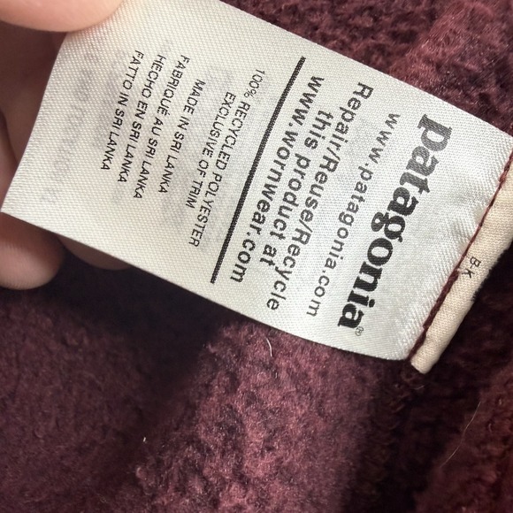 Patagonia Better Sweater Full Zip Women's Fleece Jacket Size XL Maroon - Picture 10 of 11